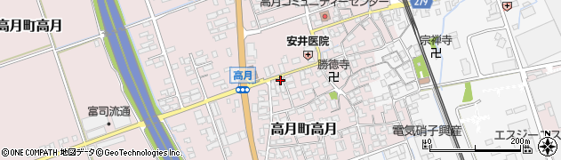 滋賀県長浜市高月町高月156周辺の地図