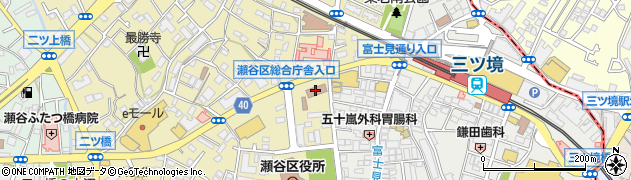 神奈川県　警察署瀬谷警察署周辺の地図