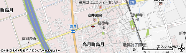 滋賀県長浜市高月町高月151周辺の地図