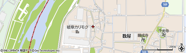 岐阜県本巣市数屋948周辺の地図