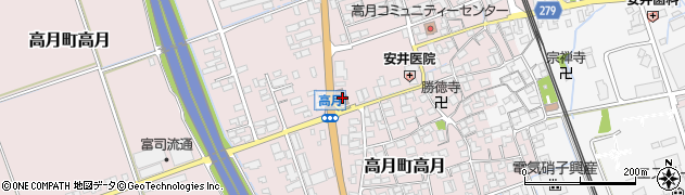 滋賀県長浜市高月町高月1176周辺の地図