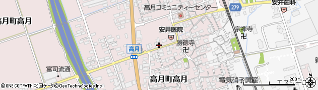 滋賀県長浜市高月町高月197周辺の地図