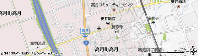 滋賀県長浜市高月町高月195周辺の地図