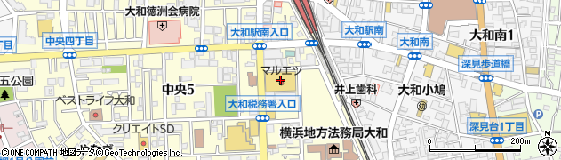 マルエツ大和中央店周辺の地図