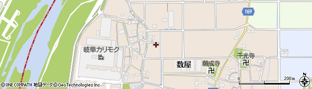 岐阜県本巣市数屋288周辺の地図