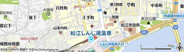 株式会社山陰合同銀行　松江個人ローンセンター周辺の地図
