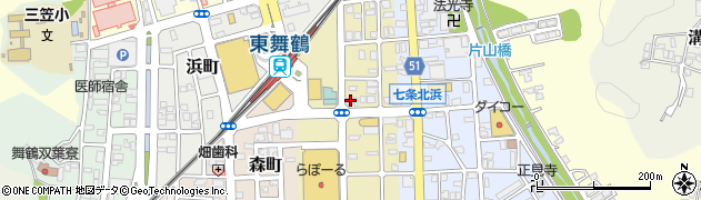 京都北都信用金庫倉梯支店南浜出張所周辺の地図