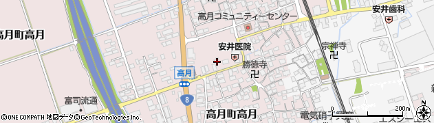 滋賀県長浜市高月町高月196周辺の地図