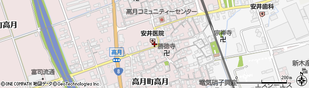滋賀県長浜市高月町高月501周辺の地図