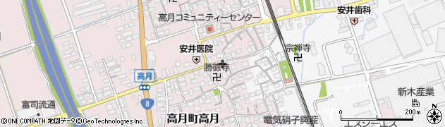 滋賀県長浜市高月町高月54周辺の地図