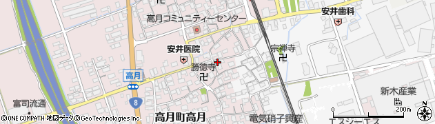 滋賀県長浜市高月町高月55周辺の地図