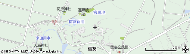 岐阜県美濃加茂市下米田町信友323周辺の地図