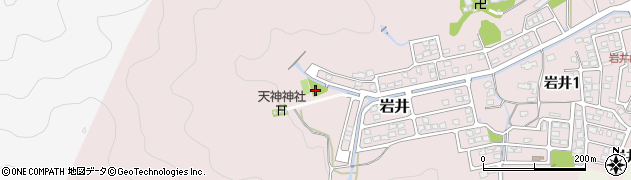 岩井天神西公園周辺の地図