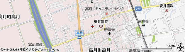 滋賀県長浜市高月町高月223周辺の地図