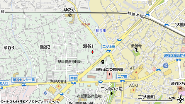 〒246-0031 神奈川県横浜市瀬谷区瀬谷の地図