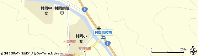 村岡小学校周辺の地図