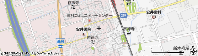 滋賀県長浜市高月町高月44周辺の地図