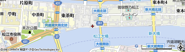 島根県松江市末次本町21周辺の地図