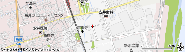 滋賀県長浜市高月町森本周辺の地図