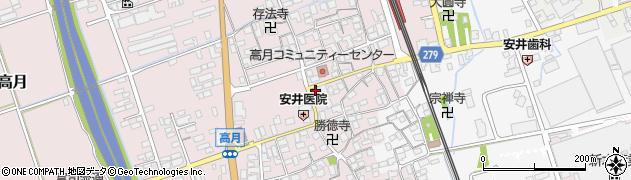 滋賀県長浜市高月町高月291周辺の地図