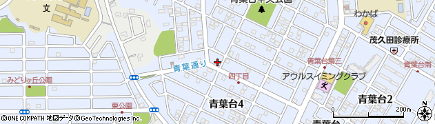 千葉県市原市青葉台周辺の地図