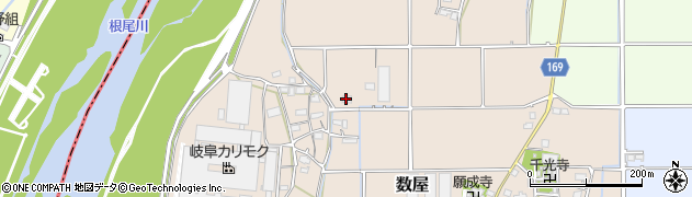 岐阜県本巣市数屋741周辺の地図
