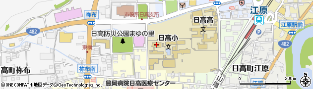 日高高等学校　寄宿舎第１寮周辺の地図