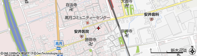 滋賀県長浜市高月町高月43周辺の地図