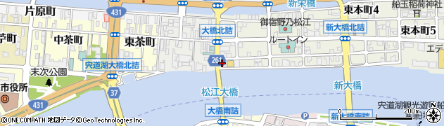 ムジカリベルム松江ミーズ周辺の地図