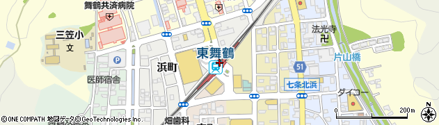 東舞鶴駅周辺の地図
