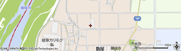 岐阜県本巣市数屋739周辺の地図
