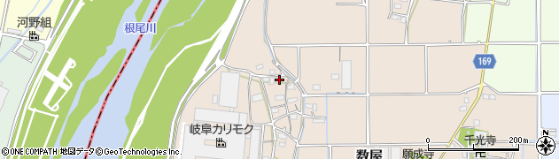 岐阜県本巣市数屋847周辺の地図