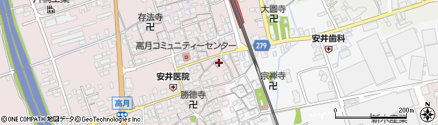 滋賀県長浜市高月町高月40周辺の地図