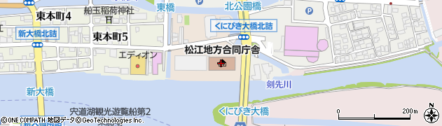 島根労働局総務部総務課周辺の地図