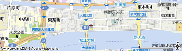 島根県松江市末次本町42周辺の地図