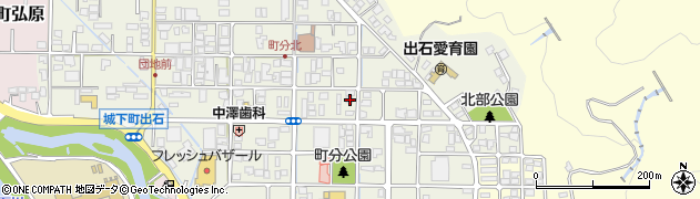 兵庫県豊岡市出石町町分100周辺の地図