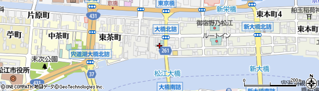松江シティホテル周辺の地図
