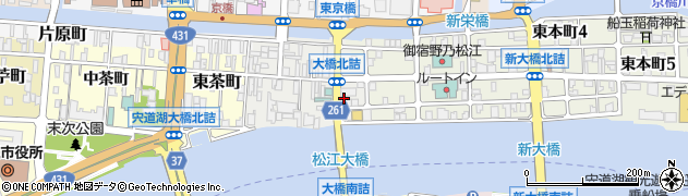島根県松江市末次本町45周辺の地図