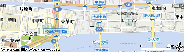 島根県松江市末次本町周辺の地図