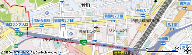 神奈川県横浜市神奈川区鶴屋町周辺の地図
