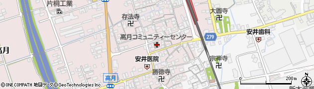 滋賀県長浜市高月町高月288周辺の地図