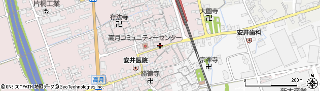 滋賀県長浜市高月町高月303周辺の地図