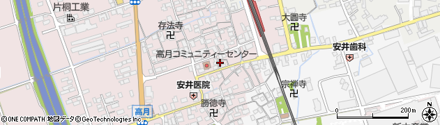 滋賀県長浜市高月町高月305周辺の地図