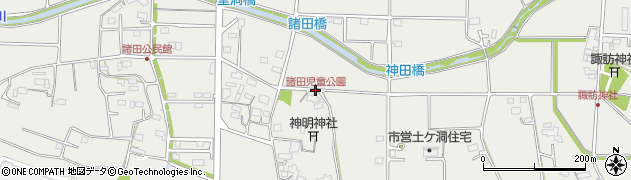 諸田児童公園周辺の地図