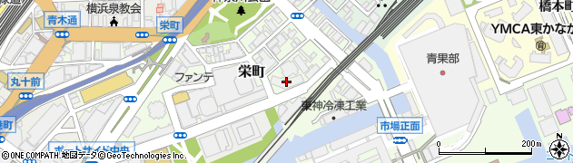 ヨコハマポートサイドアミティ横浜周辺の地図