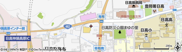 兵庫県豊岡市日高町東構周辺の地図