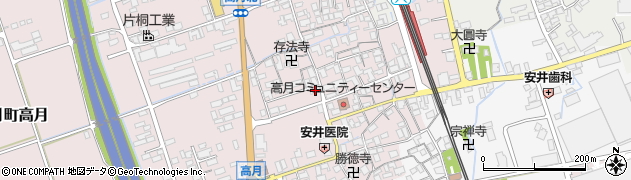 滋賀県長浜市高月町高月395周辺の地図