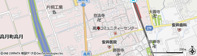 滋賀県長浜市高月町高月422周辺の地図