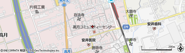 滋賀県長浜市高月町高月391周辺の地図