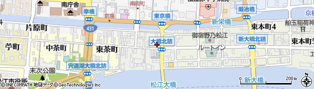 島根県松江市末次本町74周辺の地図
